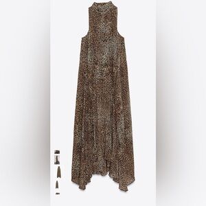 Zara Leopard Print Maxi Dress